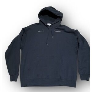 Collina Strada Black Hoodie Women  Size M Climate Change  Read Details Stain 23"